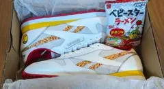 ベビースター × アトモス × リーボック クラシック レザー ホワイト/レッド