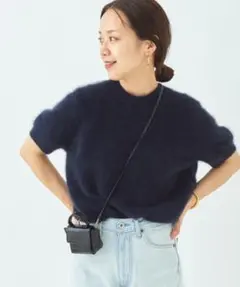 最終値下げ 美品Plage Cashmere Mix Fur 半袖プルオーバー