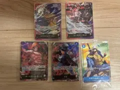 ワンピースカードセブンイレブン限定プロモ3枚セット　おまけ2枚