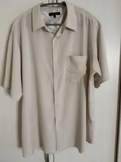 ◆美品◆GLOBAL WORK 半袖シャツ サラサマ快適シャツ M ベージュ