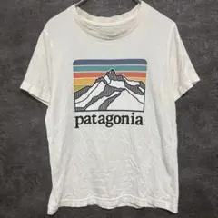 patagonia キッズ 半袖Tシャツ オーガニック ホワイト S 7-8