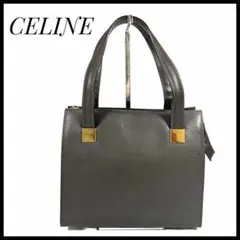 セリーヌ　CELINE ロゴ プレート ヴィンテージ ハンドバッグ　トートバッグ