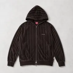 00s Dickies ベロア　ジップパーカー　ブラウン　M ダブルジップのサムネイル