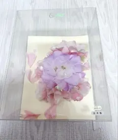 和装髪飾り ピンクと紫の花　成人式や卒業式に