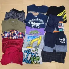 キッズ服セット 長袖長ズボンセット 100cm 15着　トレーナー　冬用