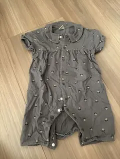 バースデイ　テータテート　花柄　半袖ロンパース　80cm