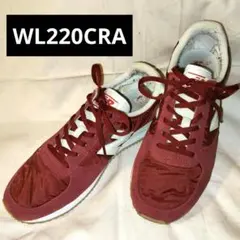ニューバランス WL220CRA レッド スニーカー 25cm レディース