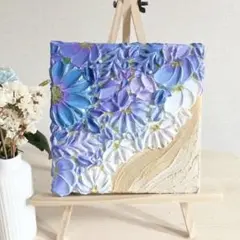 華星月夜」27.3×22㎝ テクスチャーアート 寝室インテリア リビング