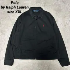 リブ無し Polo by Ralph Lauren XXL 黒 スイングトップ
