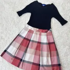 BLUE LABEL ブルーレーベル　ワンピース　七分丈　３６Ｓ