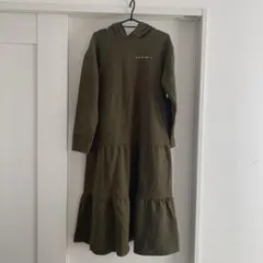 TO* by agnès b. free size フード付きロングワンピース