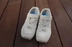 New Balance 373 ホワイト系 スニーカー ベルクロ 19.5cm