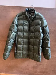 mont-bell フード付きダウンジャケット メンズ XL オリーブグリーン