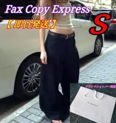 Fax Copy Express　ワイド パンツ ワイドパンツ 黒 S
