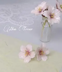 2026 桜の花小粒ピアス