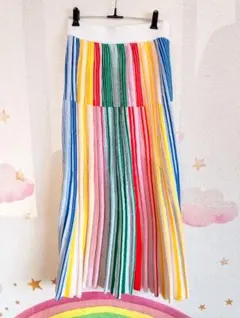 WRAPINKNOT マルチカラー プリーツスカートのサムネイル