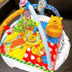 くまのプーさん ベビートイ てあそびいっぱいボックスにへんしんジム プレイマットのサムネイル