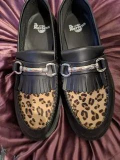 Dr. Martens ダブルストラップ ローファー レオパード柄 - メルカリ