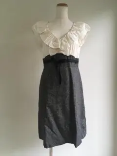 rebecca taylor　レベッカテイラー　ドッキングワンピース　ツイード