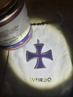 希少WEIRDO JEWELRY BIG CROSS - TOP パープル　紫のサムネイル