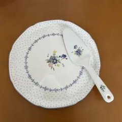 【未使用品】 NIKKO／ニッコー　ケーキプレート&サーバーセット