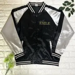 EXILE エグザイル STAR OF WISH スカジャン 刺繍 黒銀 希少のサムネイル