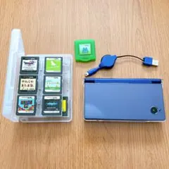 【動作確認済】ニンテンドーDSi ミッドナイトブルー 本体 DSソフト7点セット