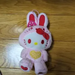 ハローキティ　カラフルバニーイチゴ　平成レトロ