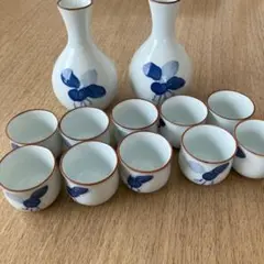 徳利と酒杯セット 2本と10個