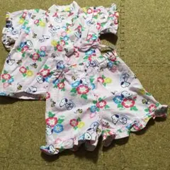 美品！甚平 女の子 90㎝ スヌーピー