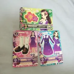 アイカツカード 姫桜女学院制服 藤原みやび 3枚セット