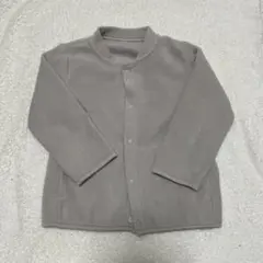 無印　キッズ　フリース　ジャケット　グレージュ