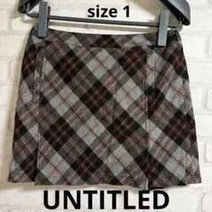 ★ワールド★アンタイトル★ボックスプリーツスカート★S