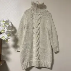 TODAYFUL ハイネックニット コクーンワンピース　ナチュラル　アルパカ38