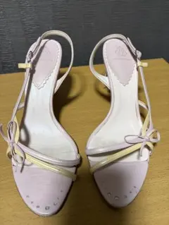 REBECCA TAYLOR サンダル ストラップ リボン ピンクのサムネイル