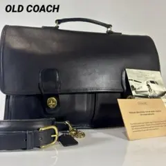 COACH オールドコーチ ビジネスバッグ　ターンロック 2way 黒 USA