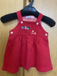 familiar ジャンパースカート　ワンピース　サイズ80赤