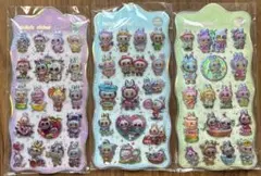 ⭐︎ラブブ⭐︎ 立体 3D オーロラシール3枚セット
