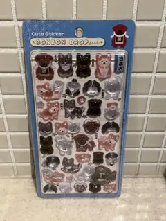 ボンボンドロップシール 犬 日本犬 和柄　シール