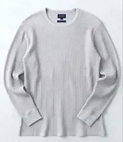 BEAMS クルーネック ロングスリーブ カットソー ワッフル M 日本製のサムネイル