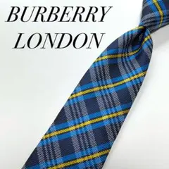 3068✨極美品✨バーバリーロンドン ネクタイ チェック