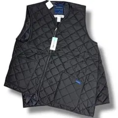 M 新品 コムデギャルソンシャツ ラベンハム キルティング ジレ ベスト 黒 COMME des GARCONS SHIRT コムデギャルソンシャツ 24AW