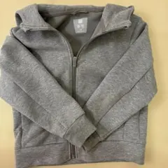 UNIQLO ドライストレッチ ジップアップパーカー グレー 120