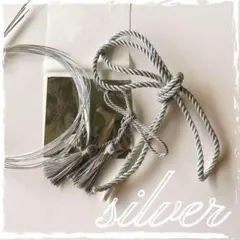 【65】銀箔シートのおまけ付き 卒業式 袴 髪飾り シルバー 水引 アレンジ