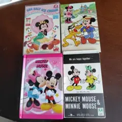 ミッキーマウス ミニーマウス ポストカード　メモセット