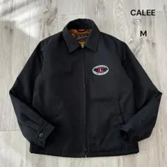 【美品】CALEE ワークジャケット 黒 M ワッペン 中綿 キルティング