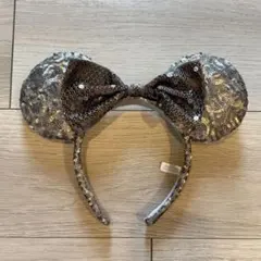 ディズニー　カチューシャ シルバー スパンコール