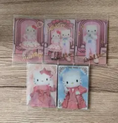 サンリオ ツインウエハース2 ライブキャラクター　キティ　ダニエル　5枚　箔押し