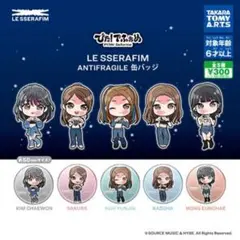 LE SSERAFIM ぴた!でふぉめ 缶バッジ 2種セット