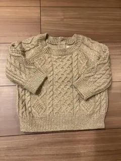 値下げ！！極美品【ベビーGAP】ケーブル編み ニットセーター